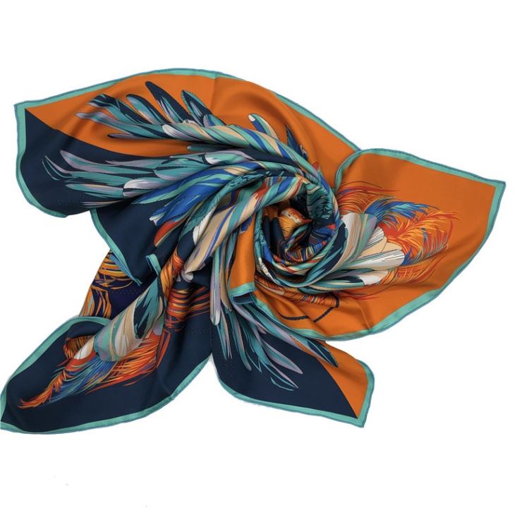 Custom Digital Double Sided Silk Scarf Women Printed Scarf Silk Women Custom Digital Double Sided Silk Scarf Women Printed Scarf Silk Women